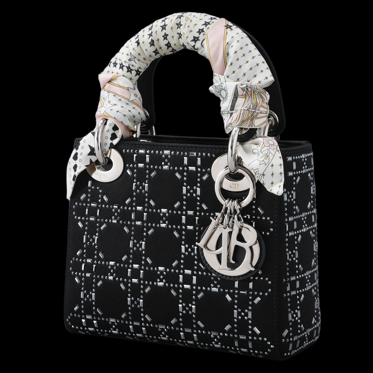 CHRISTIAN DIOR(USED)크리스찬 디올 시즌 새틴 레이디 백 미니